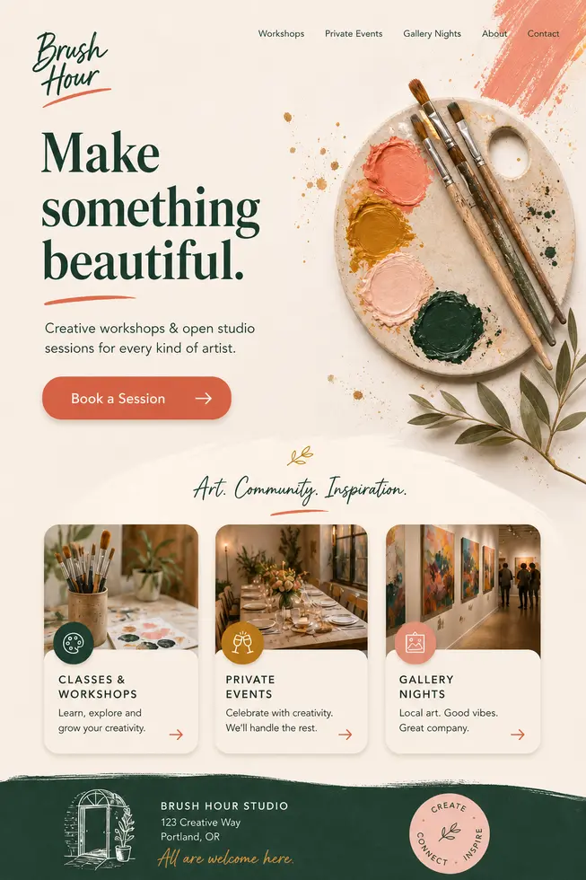 Brush Hour website preview